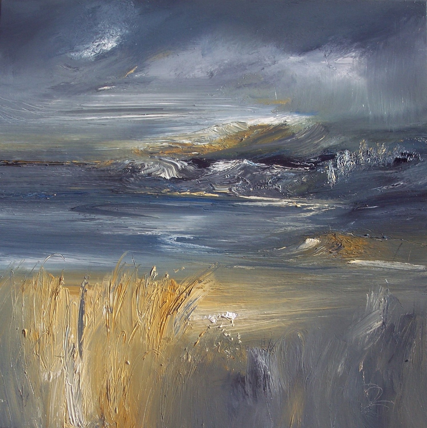 'A storm Looming Oil' by artist Rosanne Barr